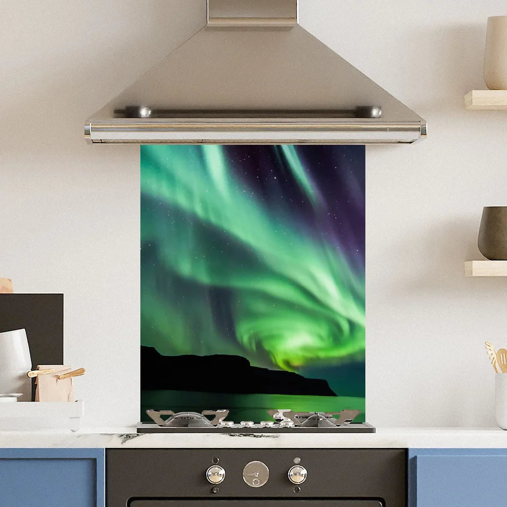 space and galaxy kitchen splashbacks
