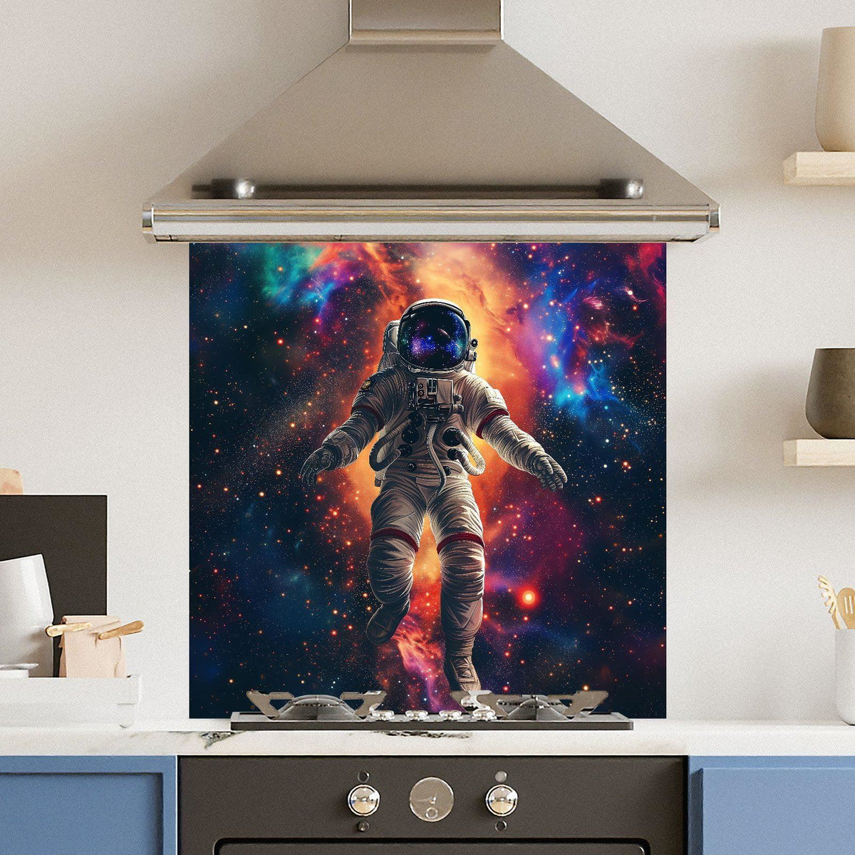 Floating Space — Toughened Glass Kitchen Splashback