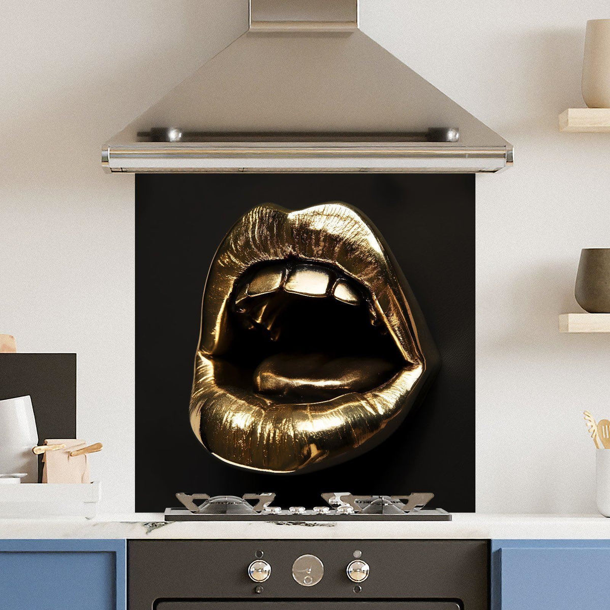 Gold Mouth — Toughened Glass Kitchen Splashback