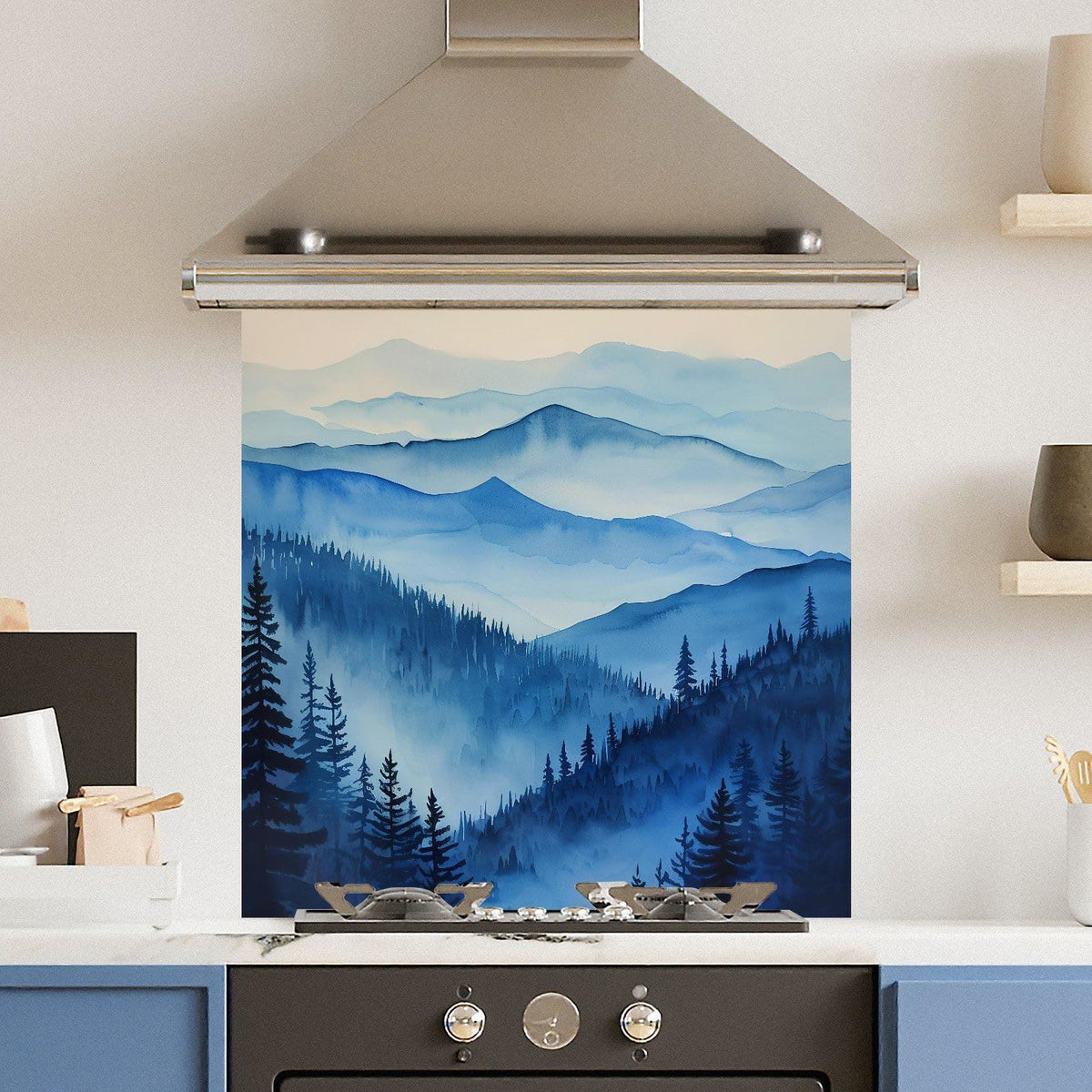 Autumn Mist — Toughened Glass Kitchen Splashback