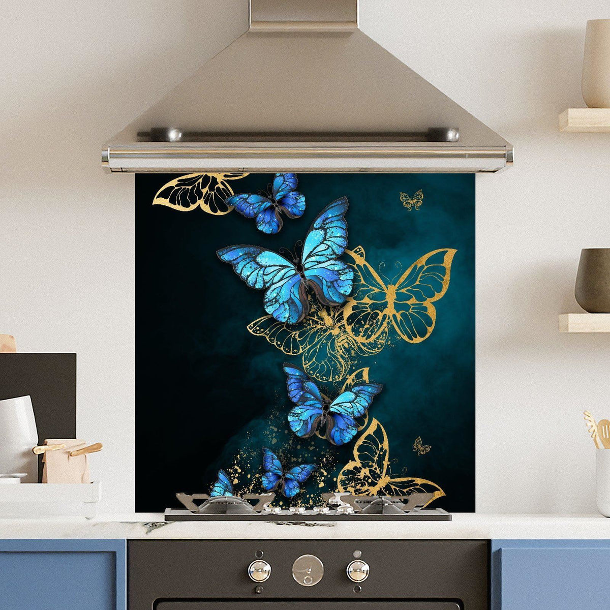 Flower Fly — Toughened Glass Kitchen Splashback