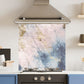 Pink Blue Marble — Toughened Glass Kitchen Splashback