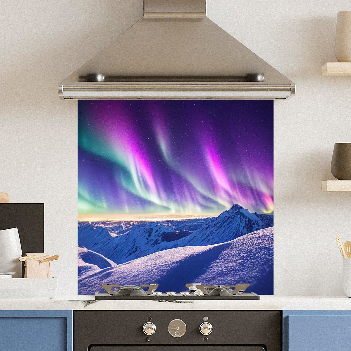 Northern Lights — Toughened Glass Kitchen Splashback