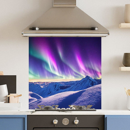Northern Lights — Toughened Glass Kitchen Splashback