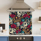 Skull Tattoo — Toughened Glass Kitchen Splashback