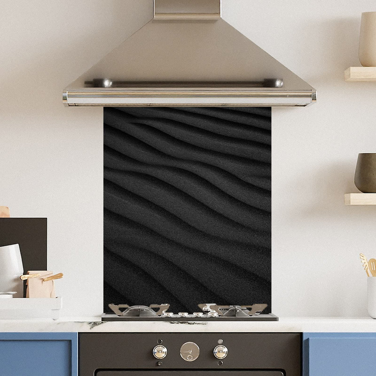 Black Sand Dune — Toughened Glass Kitchen Splashback