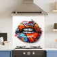 Graffiti Mouth — Toughened Glass Kitchen Splashback