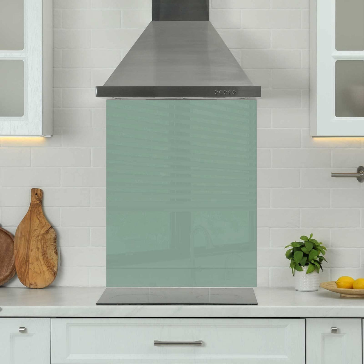 Light Green — Toughened Glass Kitchen Splashback
