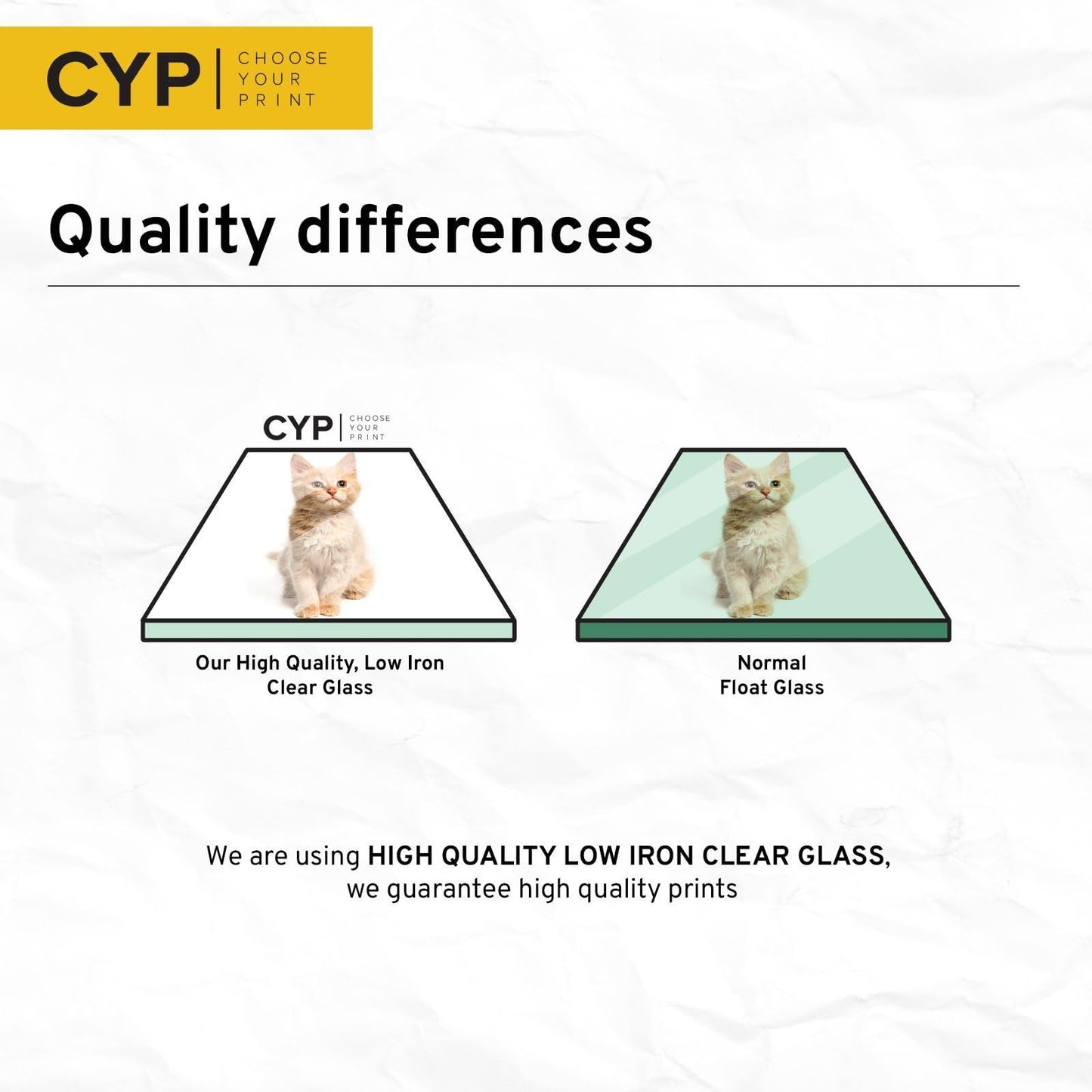 Premium Various Sizes Daffodil 6mm Glass Toughened Kitchen Splashback