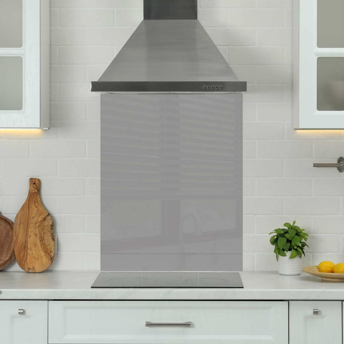 Light Grey — Toughened Glass Kitchen Splashback