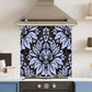 Purple Floral — Toughened Glass Kitchen Splashback