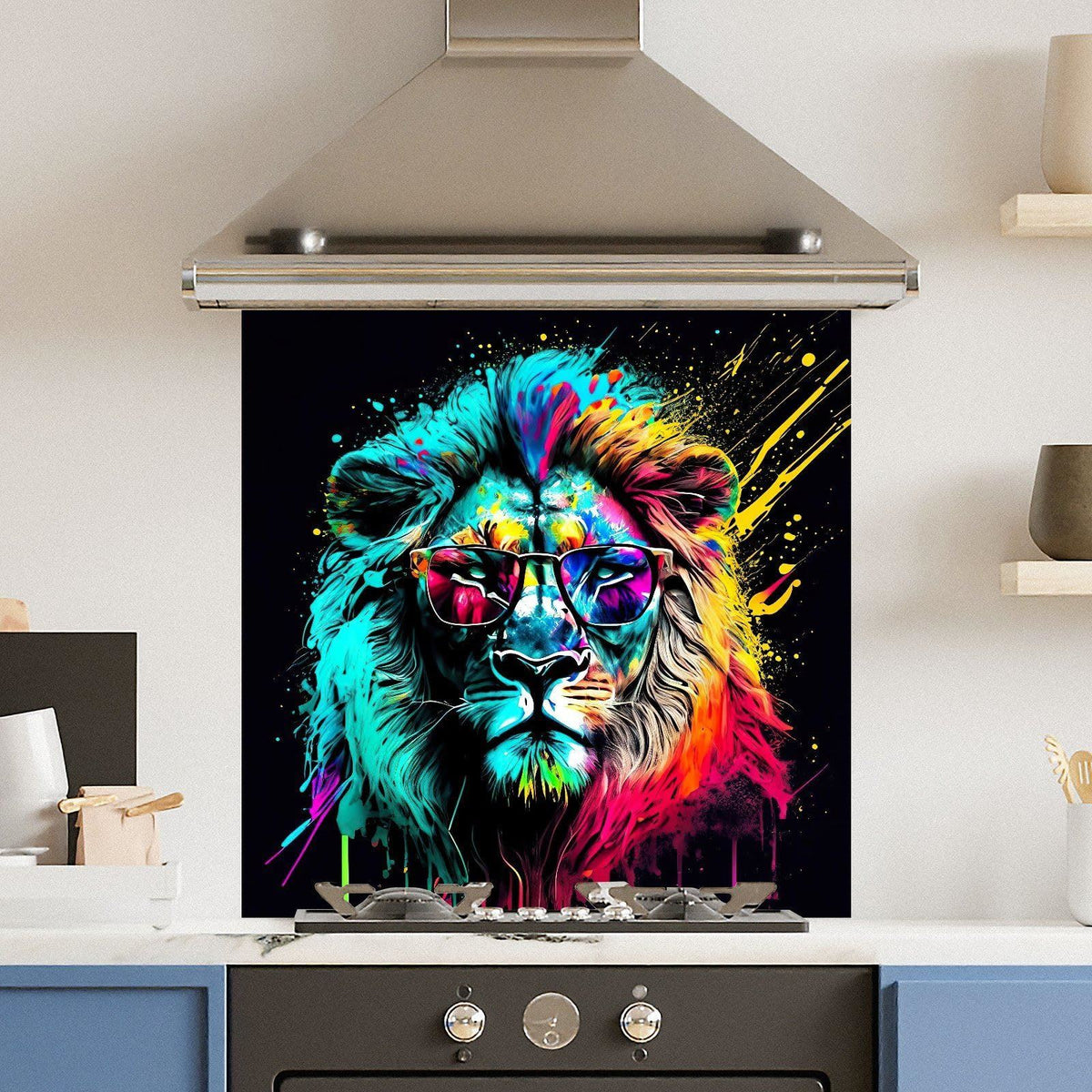 Lion Glasses — Toughened Glass Kitchen Splashback