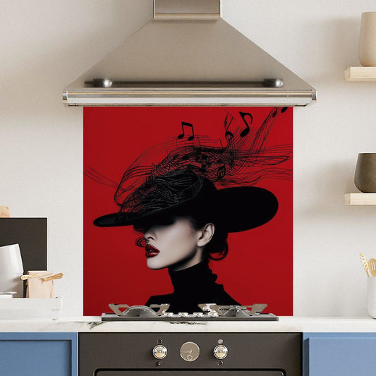 Black Music — Toughened Glass Kitchen Splashback