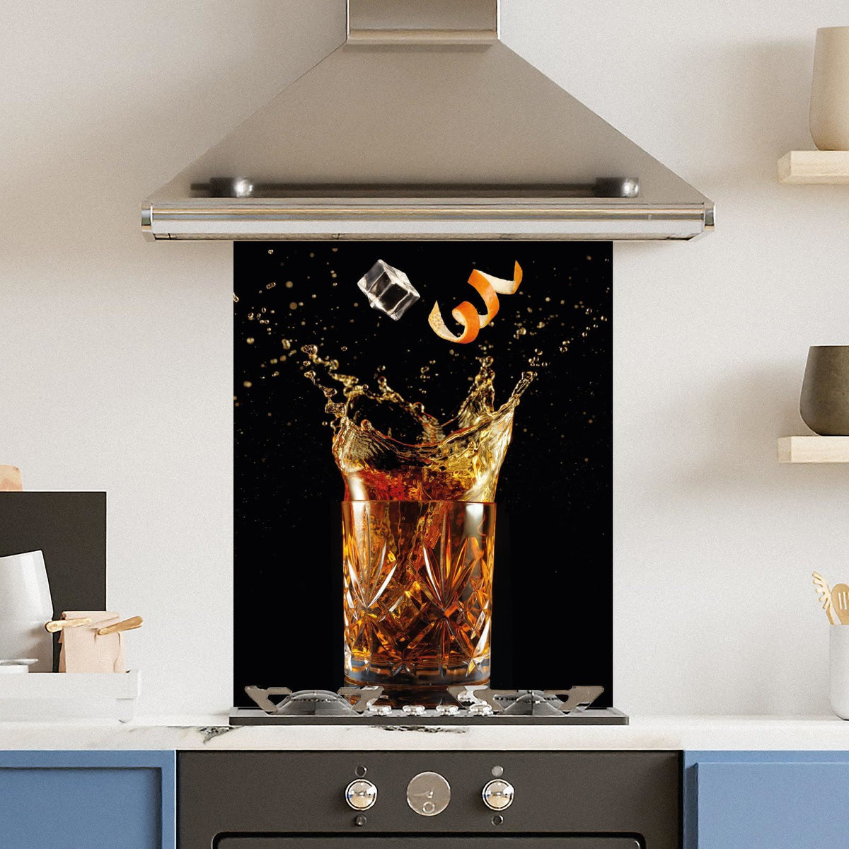 Old Fashioned — Toughened Glass Kitchen Splashback