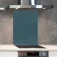 Premium Various Sizes Sea Holly 6mm Glass Toughened Kitchen Splashback