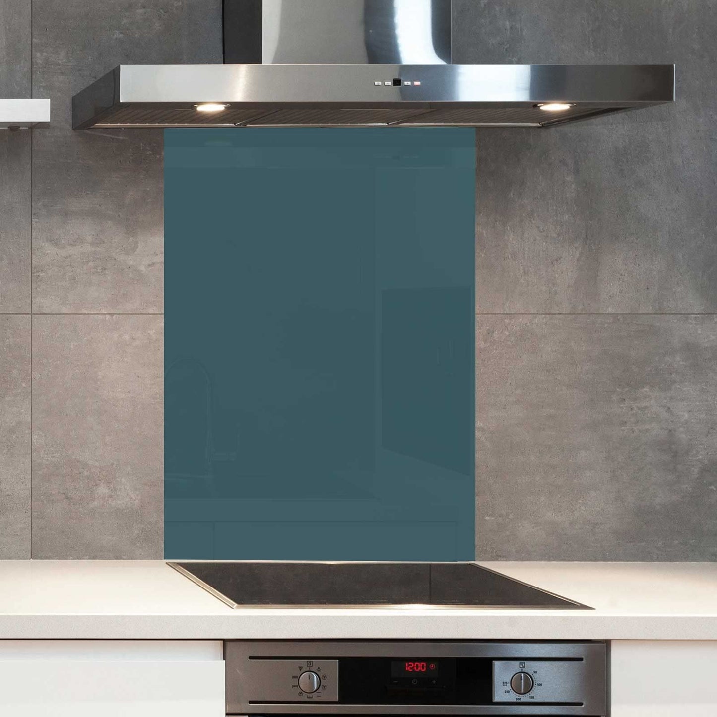 Premium Various Sizes Sea Holly 6mm Glass Toughened Kitchen Splashback