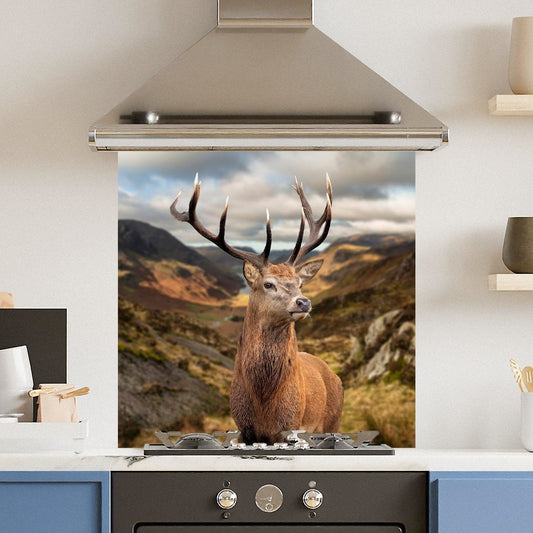 Premium Various Sizes Stunning Stag 6mm Glass Toughened Kitchen Splashback