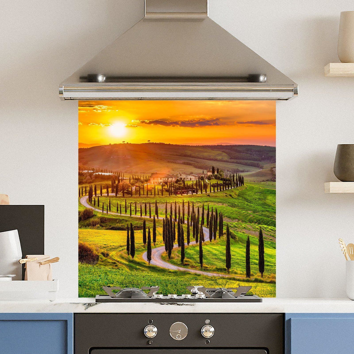 Italian Field — Toughened Glass Kitchen Splashback