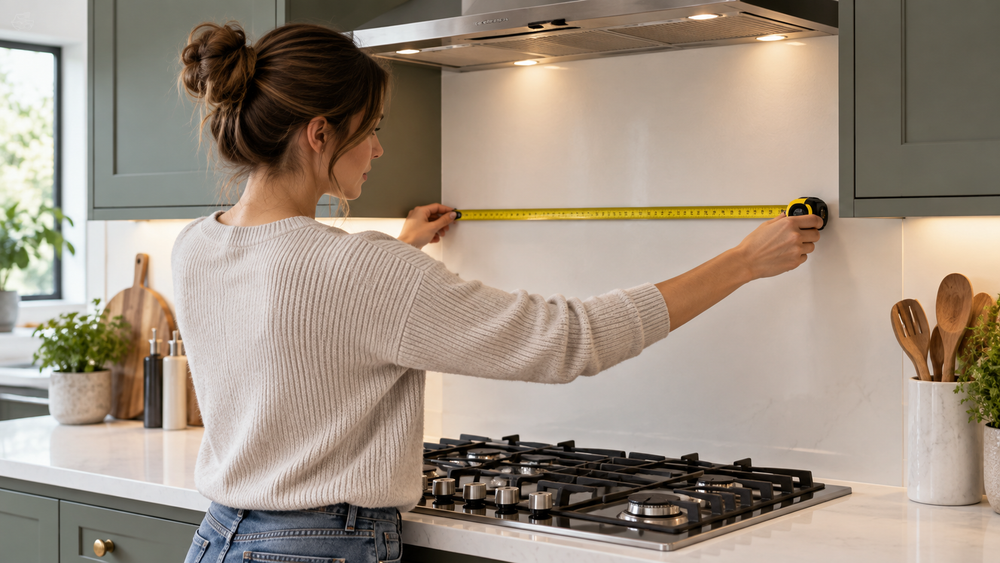 How to measure a kitchen splashback
