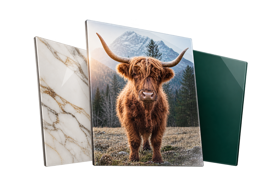 Choose Your Print glass kitchen splashback