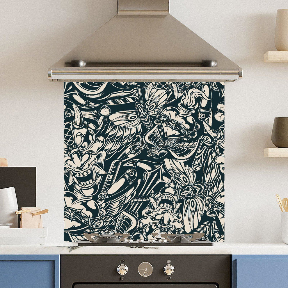 urban travel graffiti kitchen splashbacks