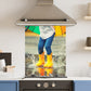 Premium Various Sizes Puddle Splash 6mm Glass Toughened Kitchen Splashback