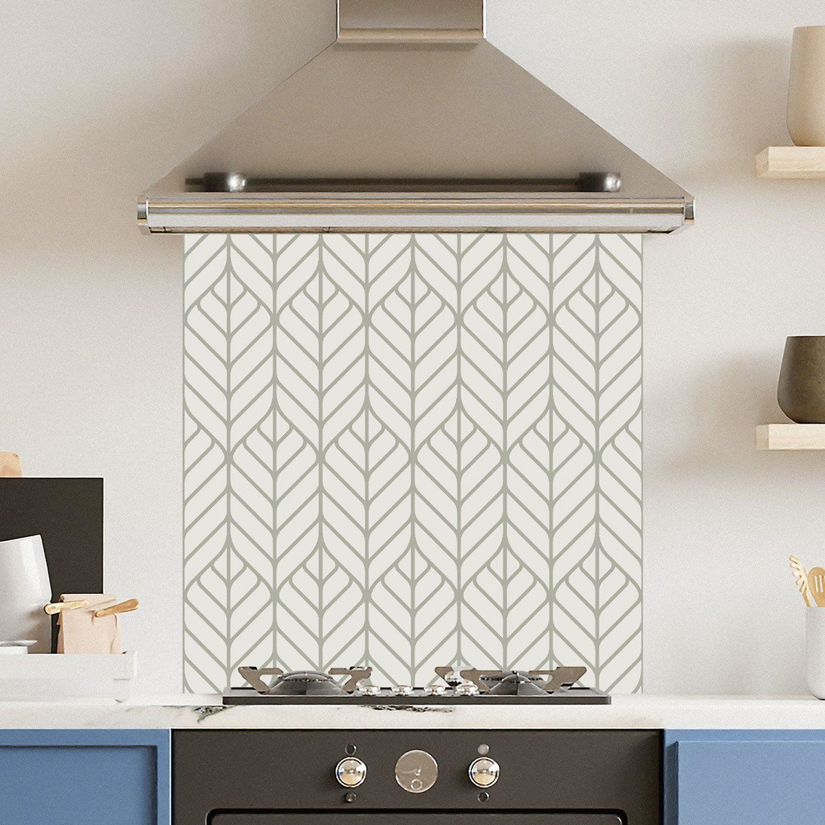 Leaf Arrows — Toughened Glass Kitchen Splashback