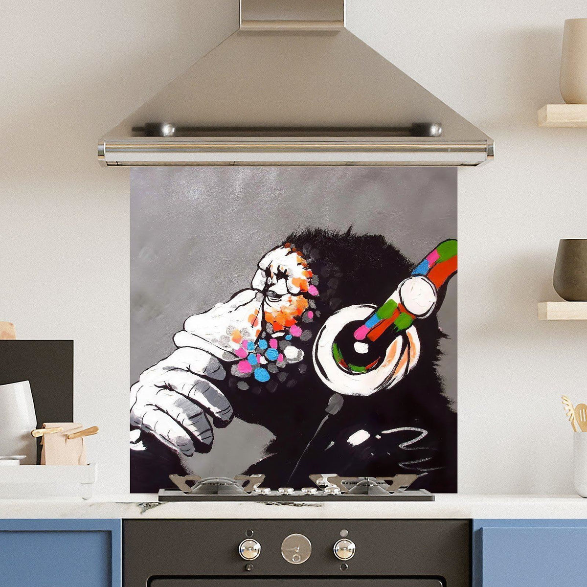 Colourful Thought — Toughened Glass Kitchen Splashback