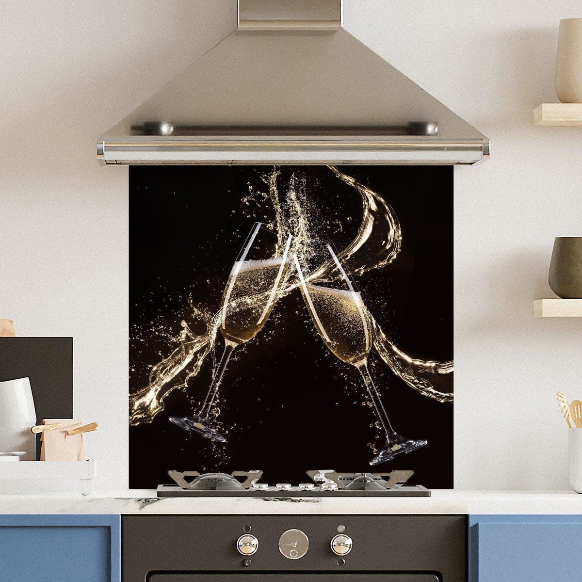 Champagne Flute — Toughened Glass Kitchen Splashback