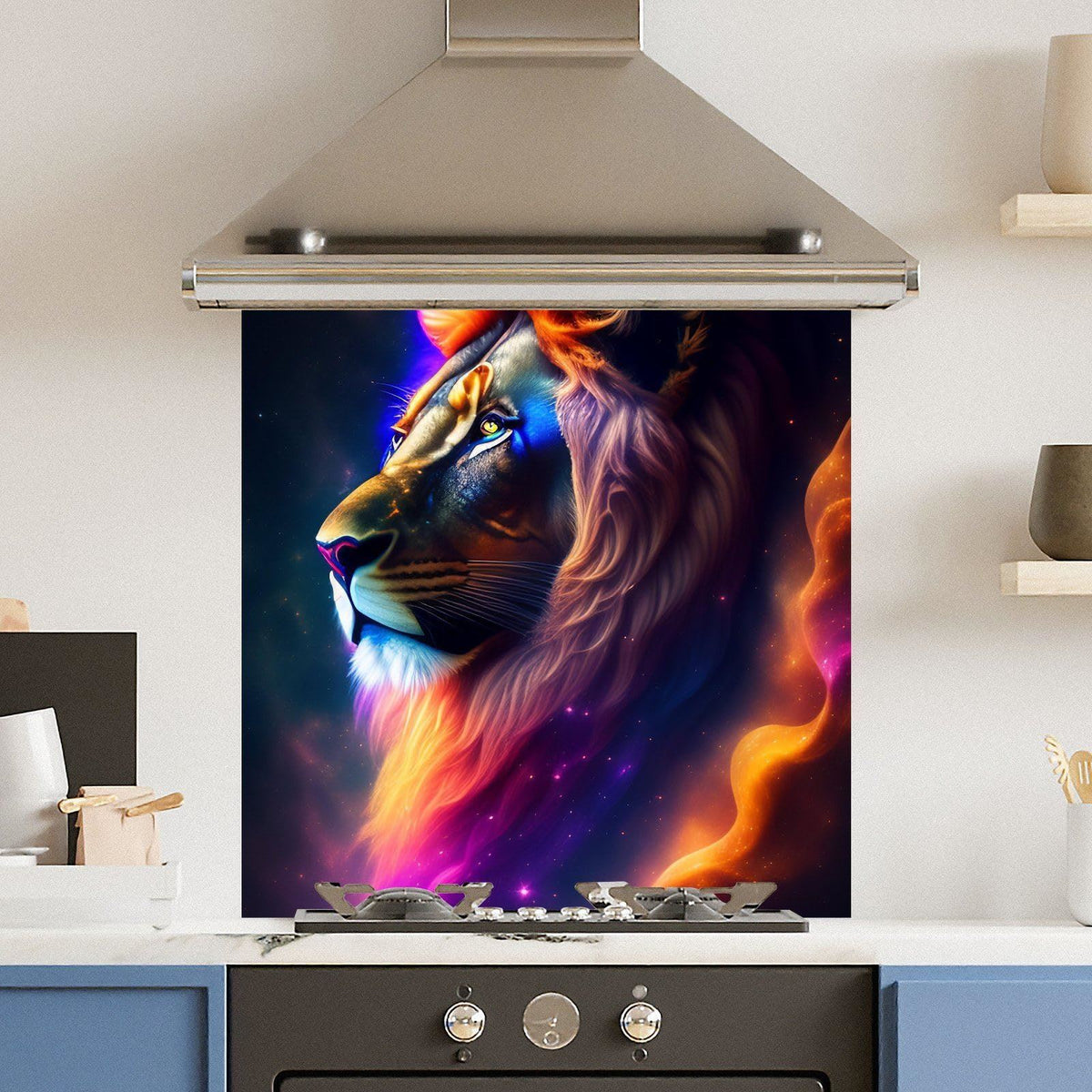 Rainbow Lion — Toughened Glass Kitchen Splashback