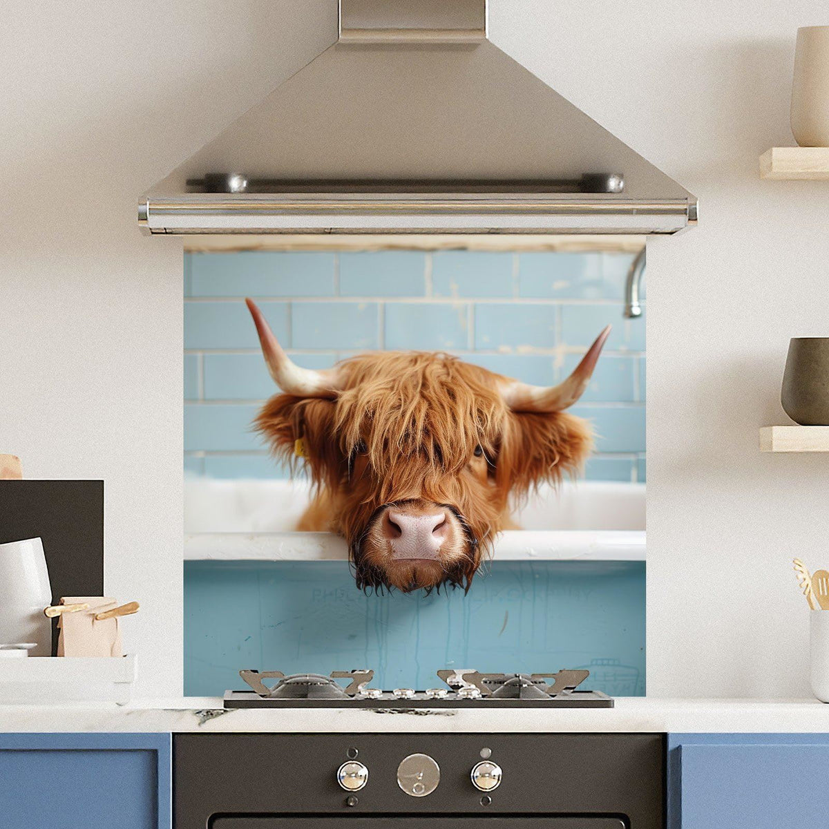Bath Cow — Toughened Glass Kitchen Splashback