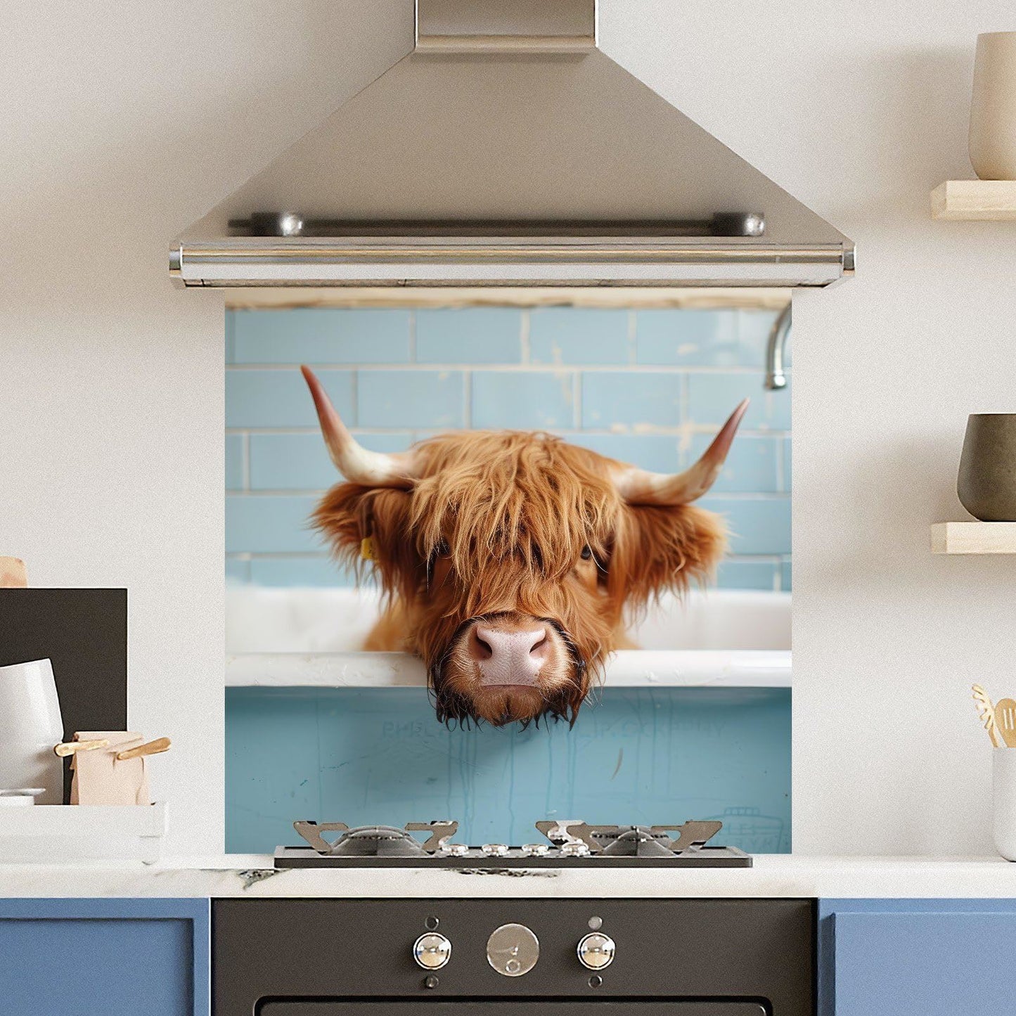 Bath Cow — Toughened Glass Kitchen Splashback