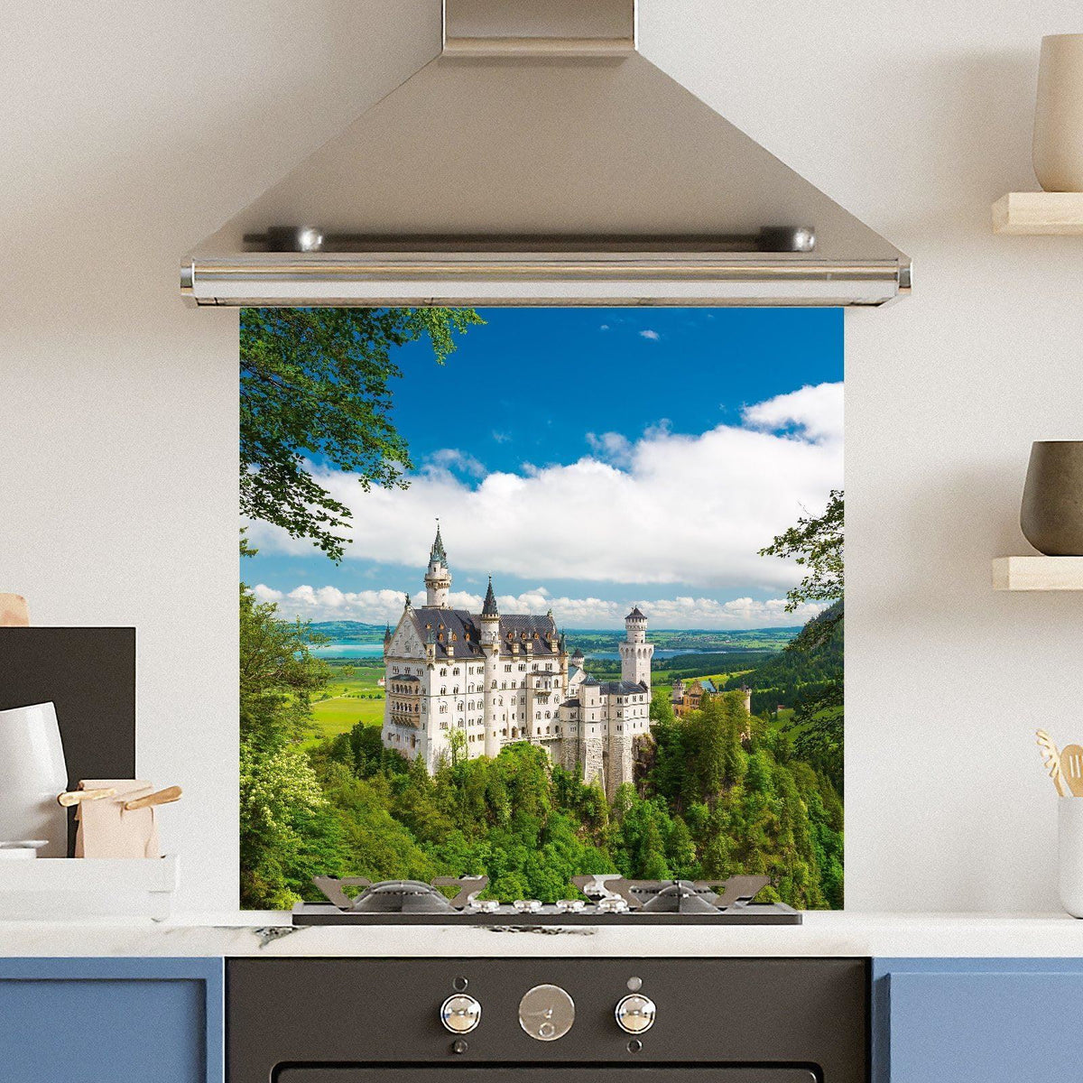 Forest Castle — Toughened Glass Kitchen Splashback