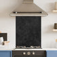 Premium Various Sizes Black Marble 6mm Glass Toughened Kitchen Splashback