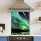 Premium Various Sizes Northern Lights 6mm Glass Toughened Kitchen Splashback