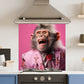 Pink Monkey — Toughened Glass Kitchen Splashback